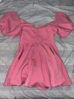 Linen rose boutique dress Pink thumbnail 2