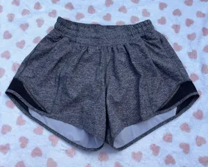 Lululemon hotty hot shorts grey size 2 thumbnail 1