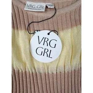 Verge Girl - Rowan Knit Maxi Dress in Tan thumbnail 2