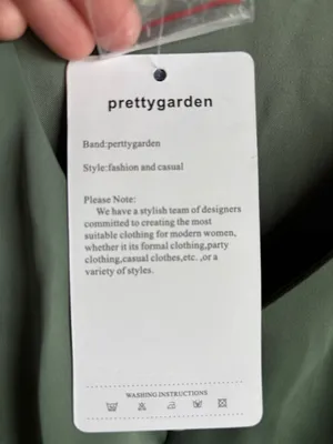 Pretty Garden Green‎ Satin Dress Size Medium thumbnail 4