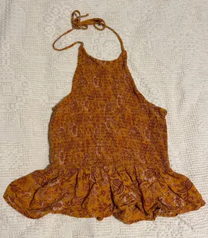 Patrons of Peace Floral Halter Top thumbnail 1
