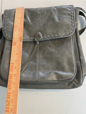 The Sak Ventura Convertible Leather‎ Backpack in distressed gray thumbnail 9