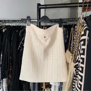 For Love & Lemons Cream Textured Swim Mini Skirt Womens Small EUC thumbnail 9