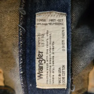 Vintage Wrangler Jeans Womens 13x32 (30x31) Blue Denim High Rise 14MWZG Western thumbnail 6