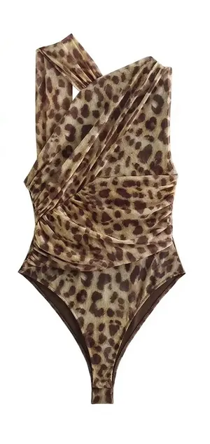 Cheetah body suit Brown thumbnail 1