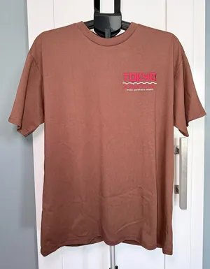 BrandMakers Unisex Brown Tokyo TShirt Medium thumbnail 1