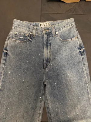 Daze Studded Wide Leg Jeans Blue Size 0 thumbnail 8