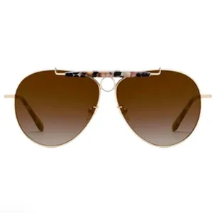 Krewe Merrymen 24k Crema aviator sunglasses NEW thumbnail 5