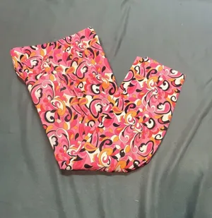 Zara Paisley and Floral 70s Style Dress Pants Pink Orange White Black Size XS thumbnail 8