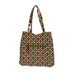Vera‎ Bradley Quilted "Puccini" Bucket Tote Handbag Medium Bag Brown Pink Floral thumbnail 3