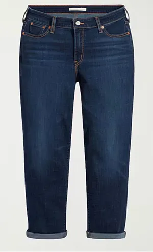 Levi's Boyfriend Jeans in Cobalt Layer Blue, Plus-Size 22W, NWT thumbnail 1