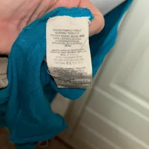 Free People Ginger Cut Work top in deep turquoise thumbnail 5