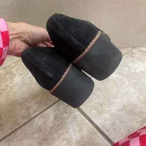 Vionic Willa Wedge Black Suede Water Repellent Loafers Womens 9.5 shoes casual thumbnail 5