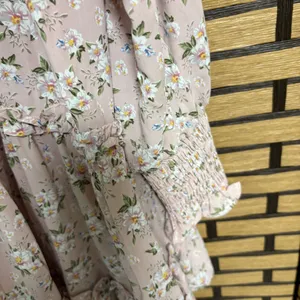 Arula Pale Pink Floral‎ Tiered Dress Size X-10/12 thumbnail 6