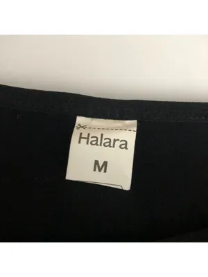 Halara Black Solid Short Sleeve Pullover Top With Adjustable Straps Size M thumbnail 3