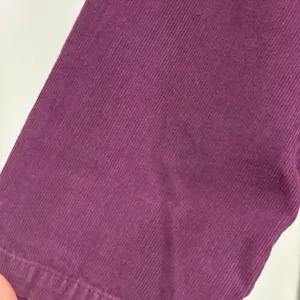 Vtg April Cornell Top Button Up Corduroy Burgundy Purple Embroidered M Cottage thumbnail 4