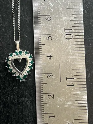 Free People 925 real emerald moissanite necklace thumbnail 10