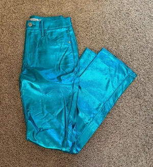 Good American Metallic Faux Leather Pants thumbnail 1