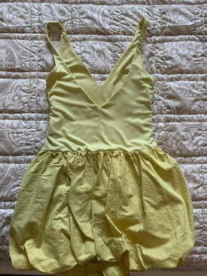 Zara Yellow Bubble Mini Dress thumbnail 2