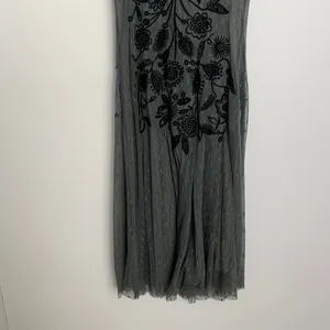 BIYA Darya Mesh Grey Embroidered Dress Womens XS Johnny Was thumbnail 8