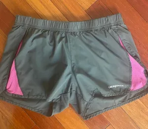 Patagonia Gray Pink Running Shorts Athletic Sporty Athleisure Loungewear Preppy thumbnail 1