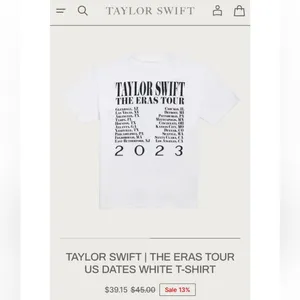 Taylor swift eras tour t shirt thumbnail 6