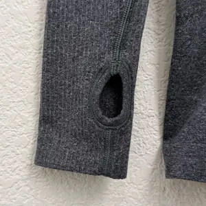 LULULEMON Black Heathered Swiftly Tech Crew Neck Long Sleeves Size 10 thumbnail 10