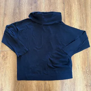 VTG JCP Navy Blue Cashmere Blend Cowl Neck Sweater Womens XL Luxury y2k‎ 90s thumbnail 5