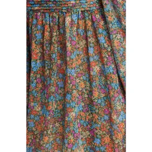 For Love & Lemons Brittany Floral Midi Dress Smocked Ruffle Medium NWT Romantic thumbnail 14