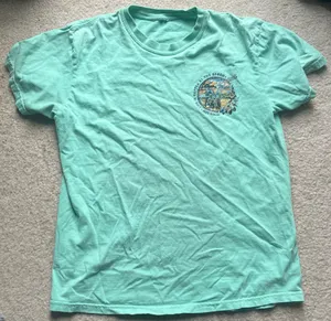 Beachy Vacation TShirt Green Size L thumbnail 1