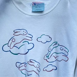 Vintage 90’s Bunny & Clouds Crewneck Sweatshirt thumbnail 6