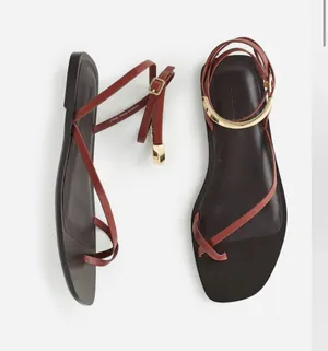 Madewell Vira Bangle Ankle-Wrap Sandal in Leather thumbnail 3