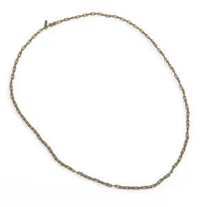 Monet Gold Tone Peanut Chain Necklace 29 Inch Vintage thumbnail 4