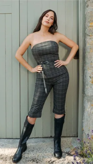 Reformation x Kacey Musgraves Plaid Capri Pant thumbnail 1