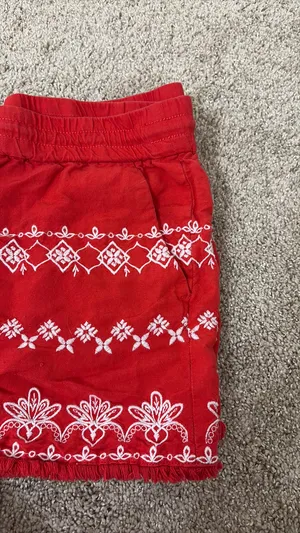 Loft Linen Embroidered Shorts thumbnail 3
