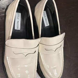 Steve Madden Lotto Lug Sole White Loafers thumbnail 11