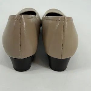 SAS Nude Leather Comfort Pumps Low Heel‎ USA Made 6.5 M Classic Work thumbnail 4