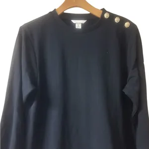 H&M Black Maternity Sweatshirt Sweater size M thumbnail 1