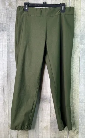 Style Rite Inc. XXLarge Green Stretch All Over Cropped Dress Pants thumbnail 1
