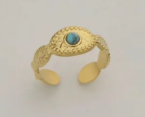 14k Gold Hammered Ring thumbnail 1