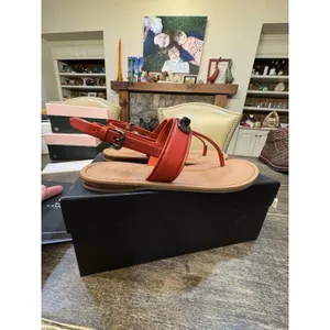 COACH Gracie Swagger Sandals Women's US Size 6M Carmine Red thumbnail 7