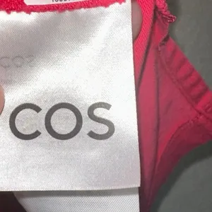 COS Minimalist Boxy‎ Tee Pink Coral Short Sleeve Top Small thumbnail 5