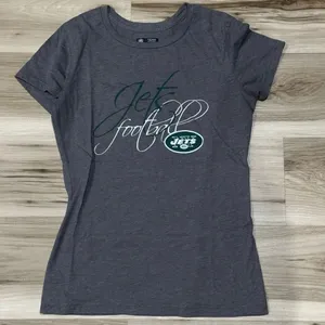 NFL Team Apparel New York Jets Tee Shirt Women’s Medium thumbnail 1