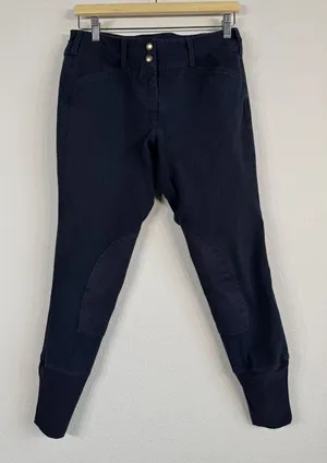 Equine Couture‎ Horse Riding Schooling Breech Navy Embroidered Women’s 30 Pants thumbnail 1