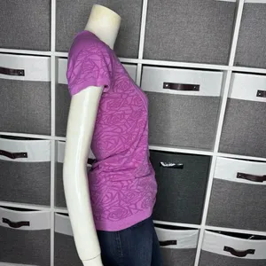 Lululemon Swiftly Tech Short Sleeve Crew Heathered Regal Plum Size 6 thumbnail 11