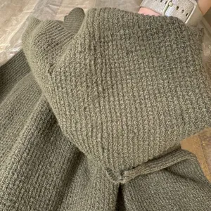 Aerie‎ Deep Olive Green Cozyup Waffle Knit Sweater Dress Large NWT thumbnail 5