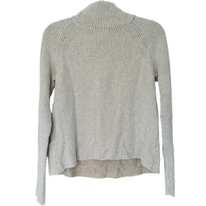 Cyrus Womens Roll Neck Sweater Small Beige Old Money Quiet Luxury Soft Neutral thumbnail 3