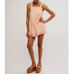 FREE PEOPLE new with tags Latecia Embroidered Mini / Spring Melon - small thumbnail 5