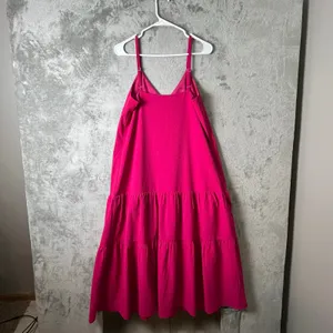 Ted Baker Luaan Tiered Sundress Deep Pink Size 2 (US 6) Flowy Midi Summer Beachy thumbnail 4