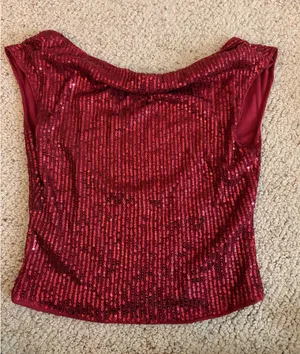 Amazon Sequin open back top thumbnail 1